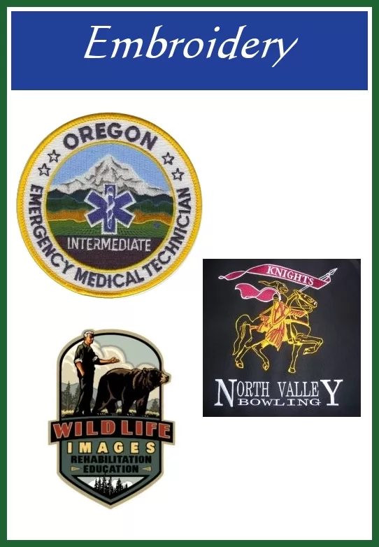 Embroidery Your custom artwork embroidered with precision.